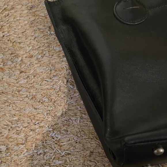 Patricia Nash Black Leather Tote with Double Strap Handles - Picture 15 of 15